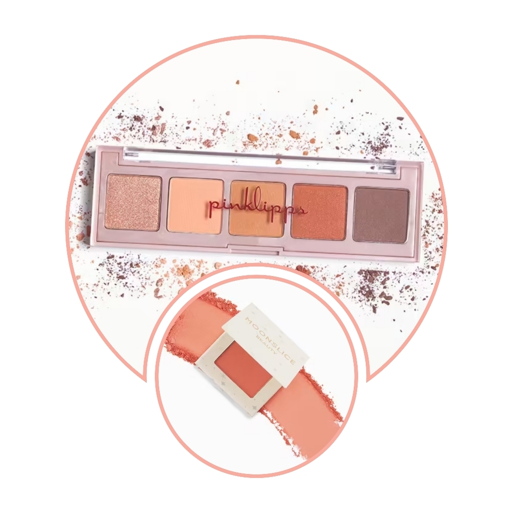 Pinklipps Sweet Fall Eye Shadow Palette & Moonslice Pressed Blush in Gorgeous